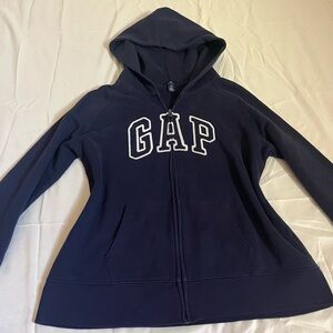 GAP women’s Dark Blue Zip-Up Hoodie
